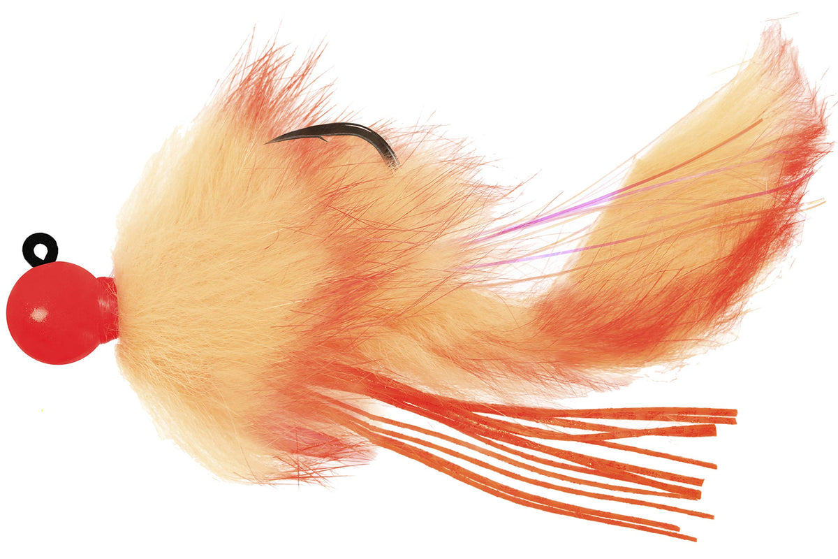 Aerojig Company Twitching Jig, Orange/Peach, 1/2-Ounce