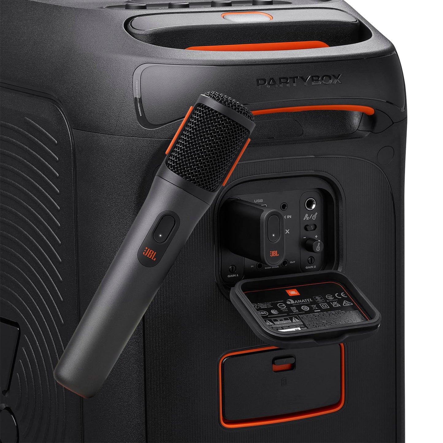 JBL PartyBox Wireless Mic - 2X Digital Wireless Microphones, Rechargeable Battery (20hrs - 700mAh), Clear Voice, Crisp Sound, Stable 2.4GHz