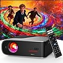 [Auto Focus/Dolby Audio]Smart Projector with WiFi and Bluetooth, DBPOWER Projector Built-in Apps, Native 1080P, Auto 6D Keystone, Zoom 50%, Upgraded