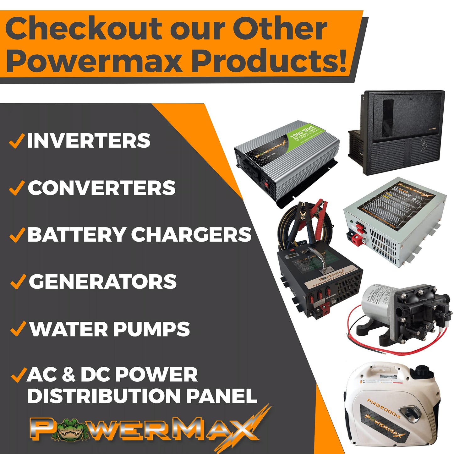 Powermax PM3-40-24LK 40 Amp 24 Volt Power Supply Converter with LED Light, Battery Chargers UL- CUL Approved, Built-in 3 Stage Charging and Quite Fan…
