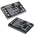 HQRP Two Batteries Compatible with Aiptek GO-HD DAM-Z5X, A-HD+ V5VP, A-HD V5V, MZ-DV DZO-Z53 Camcorder Replacement