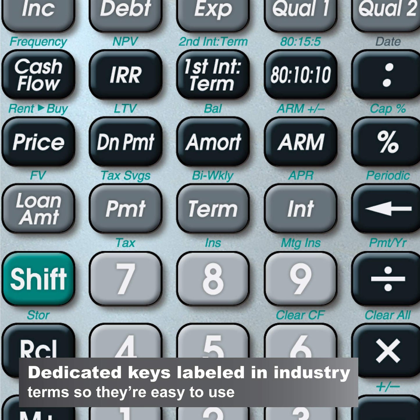 Calculated Industries 3430 Qualifier Plus IIIfx Advanced Real Estate Mortgage Finance Calculator | Clearly-Labeled Keys | Buyer Pre-Qualifying |