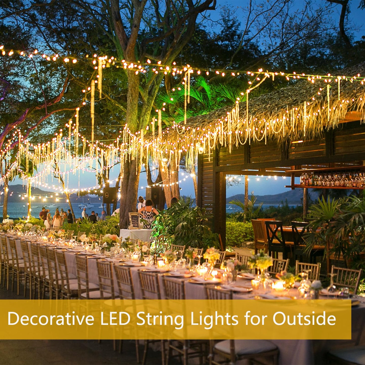 Extra-Long 144FT Solar String Lights for Outside, 2 Pack 400LED Solar Fairy Lights Outdoor Waterproof, Copper Wire with 8 Modes Solar Twinkle Lights