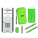 Texas Instruments Ti Nspire CX II Graphing Calculator + Guerrilla Zipper Case + Essential Graphing Calculator Accessory Kit, Green