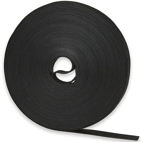 NBTORCH 50 ft x 1/2 inch Hook and Loop Roll, Reusable Fastening Cable Ties, Multi-Purpose Cable Management Wire Ties Cable Straps for Organizing Home