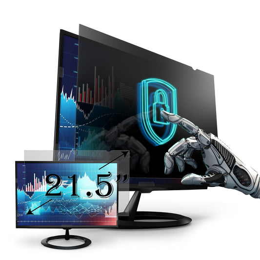 Privacy Screen Filter and Anti Glare compatible with 21.5 Inches Desktop Computer Monitor, Screen Protector Size is 18.7 inch width x 10.5 inch height
