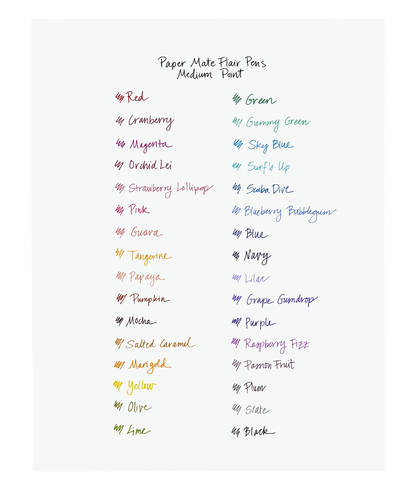 Paper Mate Flair Felt Tip Pens, Medium Point (0.7mm), Black, 2 Count