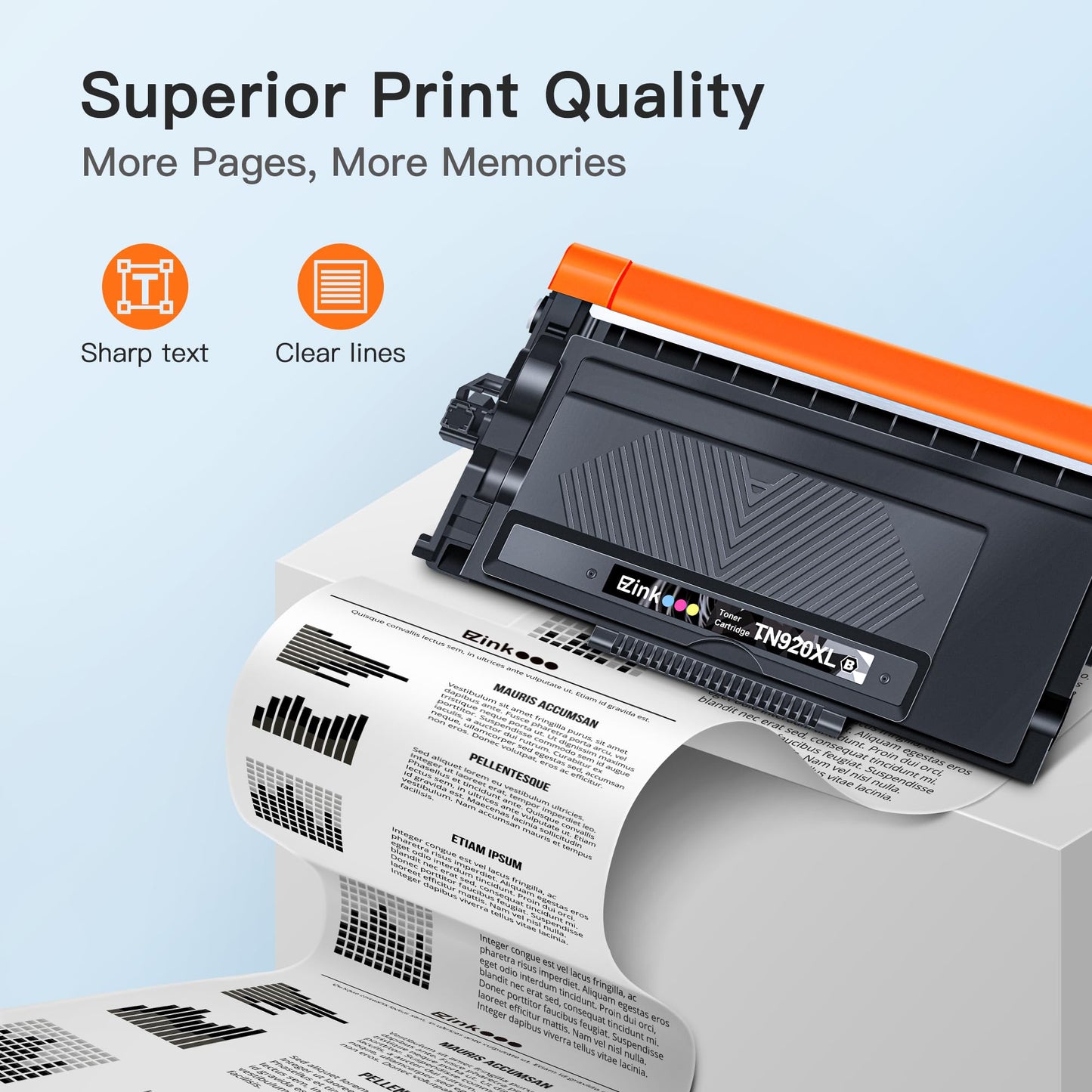 TN920XL TN920 Toner Cartridge for HL-L6210DW HL-5915DW (Black, with Chip)