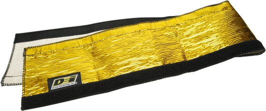 Design Engineering Heat Shroud Gold™ - 2 - 2-1/2" I.D. x 36" High-Temperature Line Sleeving | Reflects Radiant Heat up to 800°F | Hook & Loop Closure