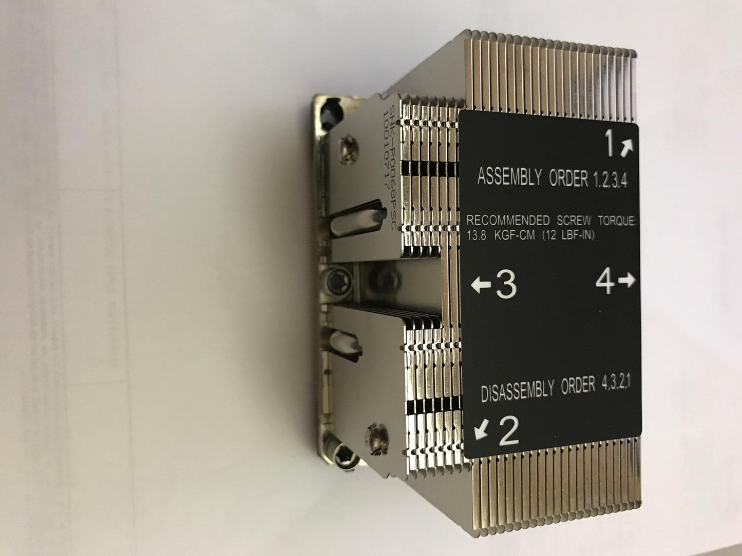 Supermicro SNK-P0068PSC LGA 3647-0 2U &UP X11 Purley Platform CPU Heat Sink