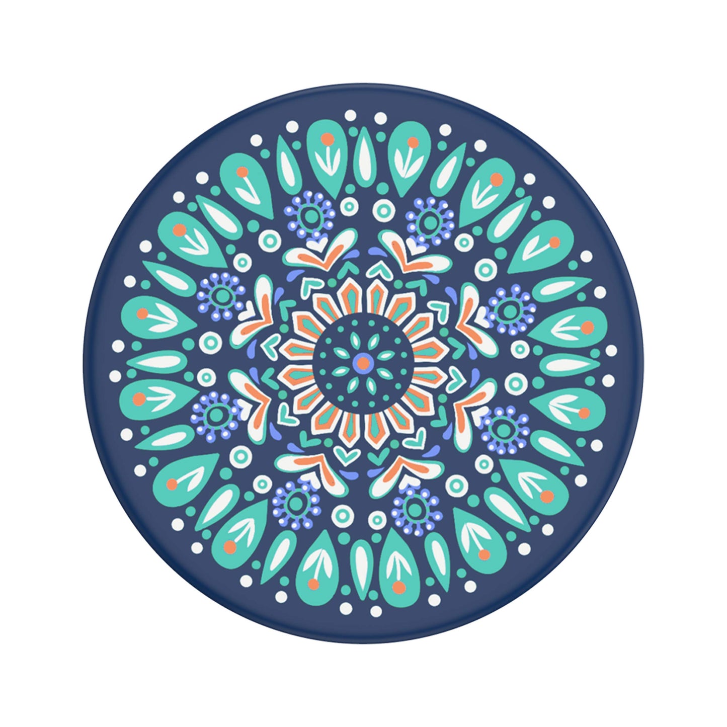PopSockets: PopGrip with Swappable Top for Phones and Tablets - Butterfly Mandala Teal