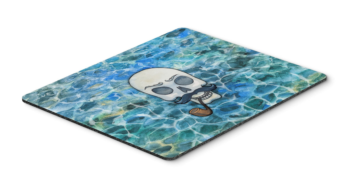 Caroline's Treasures BB5345MP Skeleton Skull Pirate Mouse Pad, Hot Pad or Trivet for Home Office Gaming Working Computers Laptop Mouse Mat,Washable