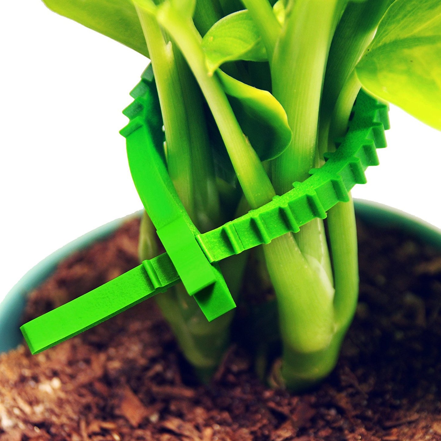 UT Wire Q Knot Outdoor Garden Reusable Tie - (Green) 2 Packs …