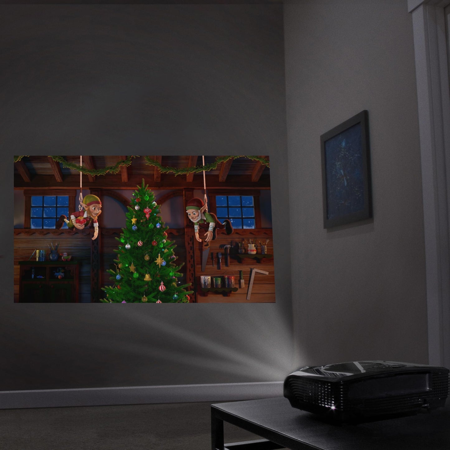 AtmosFX® Christmas Digital Decoration on USB Includes 7 AtmosFX Video Effects for Christmas