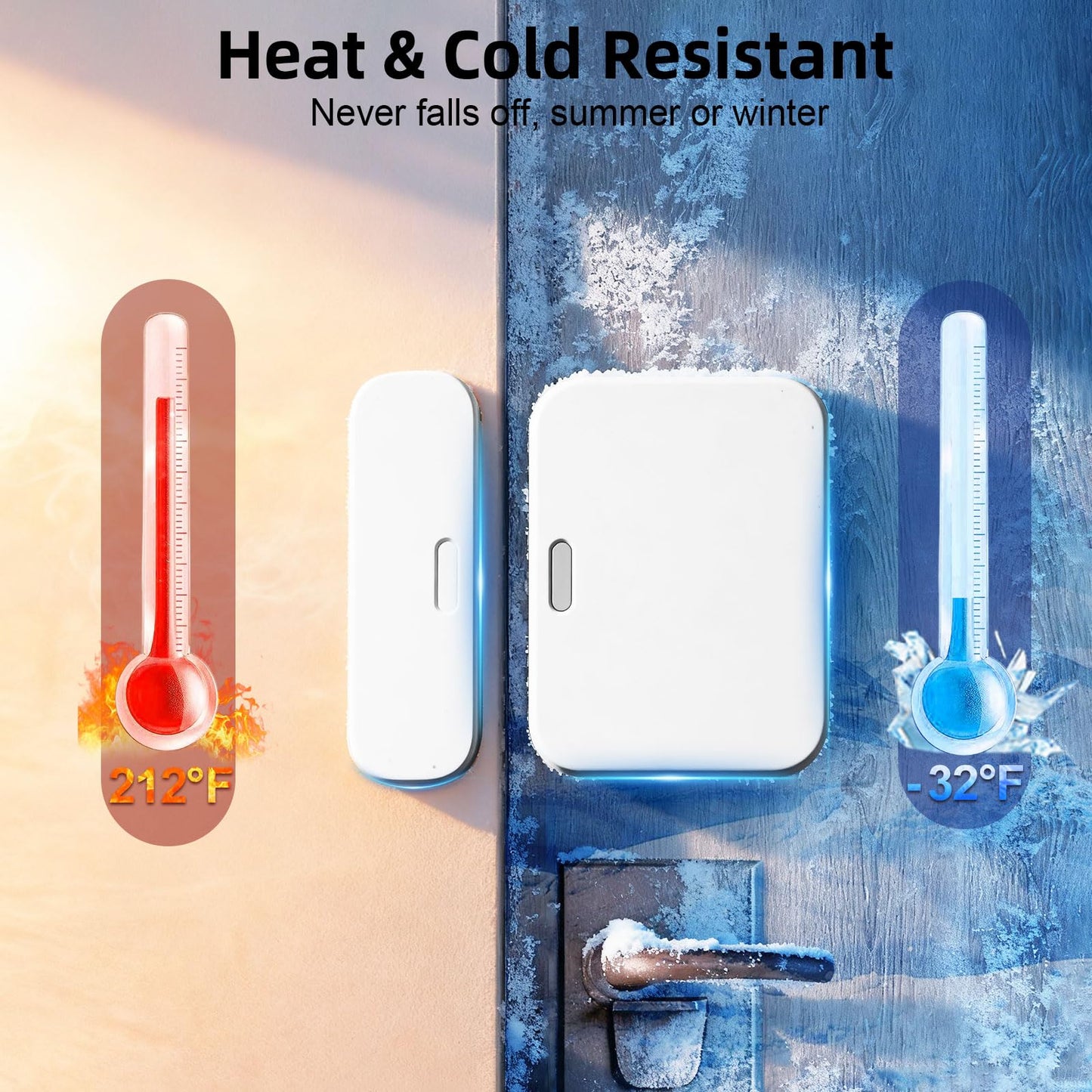 Adhesive Replacement for SimpliSafe Entry Sensor: Pre-Cut Double Sided Tape Sticker (5 Sensors Pads & 5 Magnet Pads) Stick on Door Window, Mounting