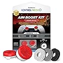 KontrolFreek Aim Boost Kit for PlayStation 5 (PS5) and PlayStation 4 (PS4) Controller | Includes Performance Thumbsticks and Precision Rings | Inferno