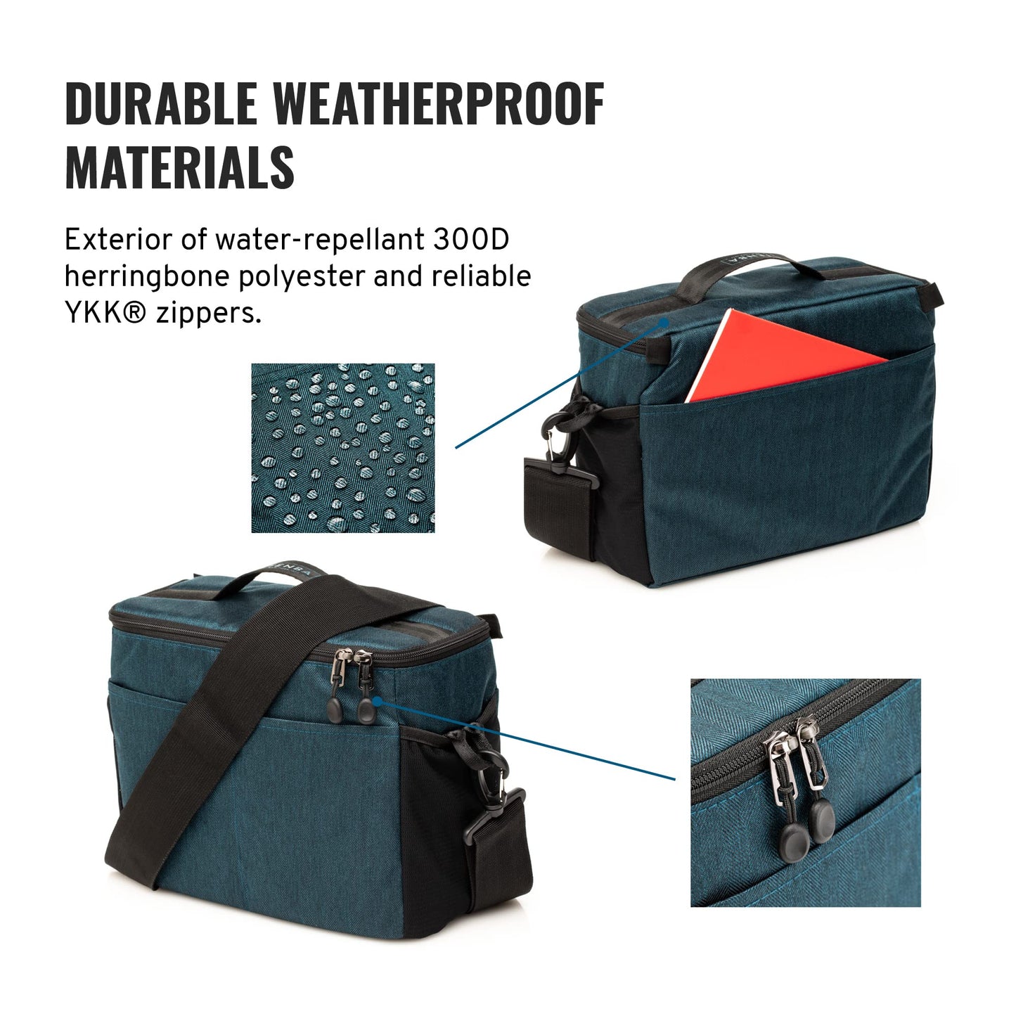 Tenba BYOB 10 Camera Insert - Turns any bag into a camera bag for DSLR and Mirrorless cameras and lenses - Blue (636-631)