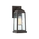Quoizel RNL8405WT Ravenel Outdoor Wall Sconce Lighting, 1-Light, 100 Watt, Western Bronze (13"H x 5"W)