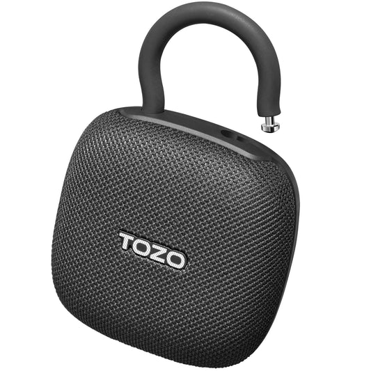 TOZO PE1 Portable Bluetooth Speakers with Adjustable Carabiner, Mini Bluetooth Wireless Shower Speaker with IPX8 Waterproof, 32H Playtime Punchy Bass