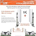 Wireless Bridge Point to Point Outdoor WiFi, Wireless Network Expansion Kit, Long Range High Speed 5G | 2 Units Bridge Kit Complete Pre-Configured