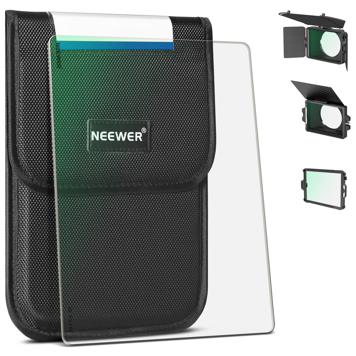 NEEWER 4"x5.65" Square UV Filter,Multi Coated Cinema Protective Filter Compatible with Tilta Compatible with SmallRig and Other Matte Box, 4mm Thick