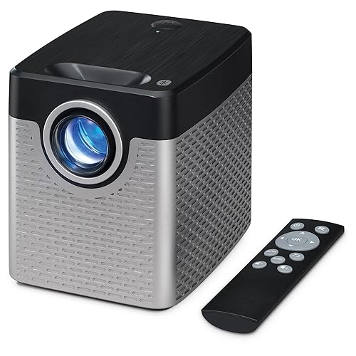 GPX 720p Vertical Projector with Bluetooth Transmitter, Silver/Black, PJ504S