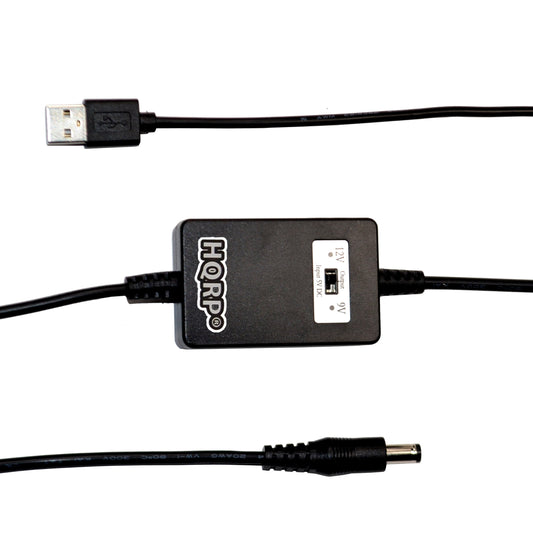 HQRP 5V USB to DC 12V Step-Up Module Converter Cable Compatible with Medela Pump in Style 9207041, 12V Medela Pump in Style and Lactina Breastpumps…
