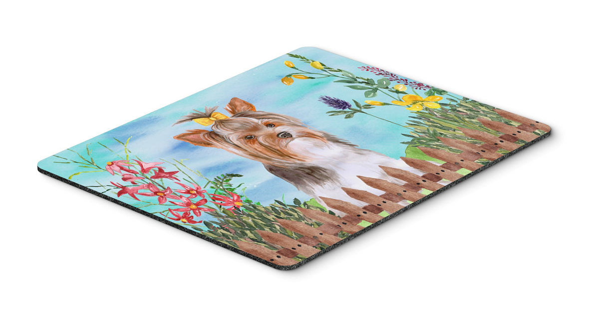 Caroline's Treasures CK1285MP Yorkshire Terrier #2 Spring Mouse Pad, Hot Pad or Trivet for Home Office Gaming Working Computers Laptop Mouse