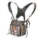 MDSTOP Binocular Harness Chest Pack, Bino Case with Rangefinder Pouch & Rain Cover, Bino Straps Secure Your Binoculars, Binocular Pack for Bird