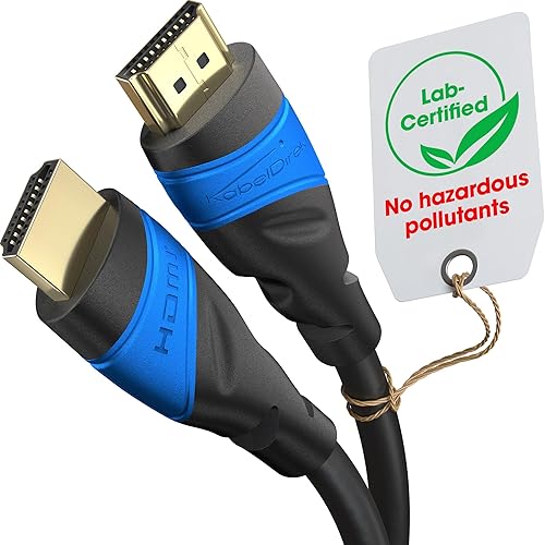 KabelDirekt 4K HDMI Cable - 50ft & Longer HDMI Cables (20ft-75ft) - German-Engineered HDMI Cord - Supports 4K@60Hz, UHD, HDR, ARC, Ethernet - HDMI
