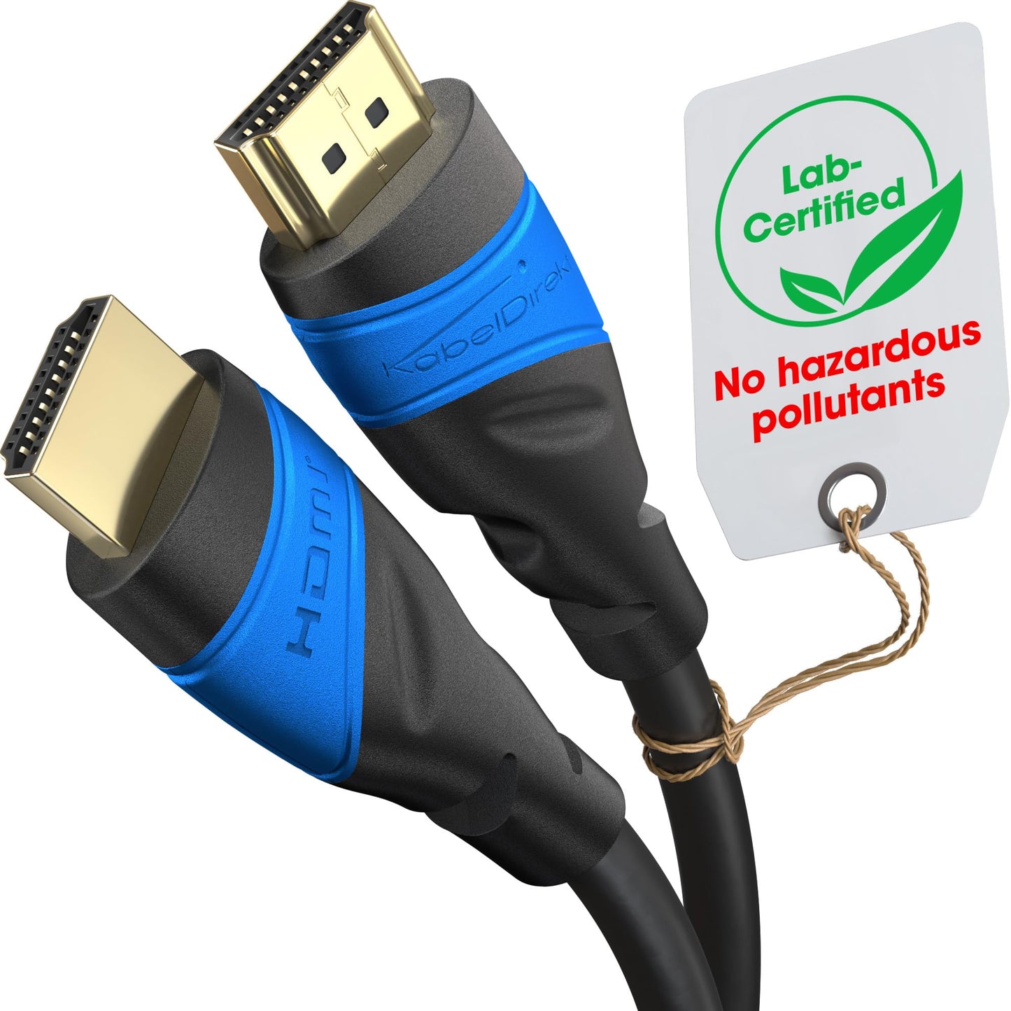 KabelDirekt 4K HDMI Cable - 50ft & Longer HDMI Cables (20ft-75ft) - German-Engineered HDMI Cord - Supports 4K@60Hz, UHD, HDR, ARC, Ethernet - HDMI