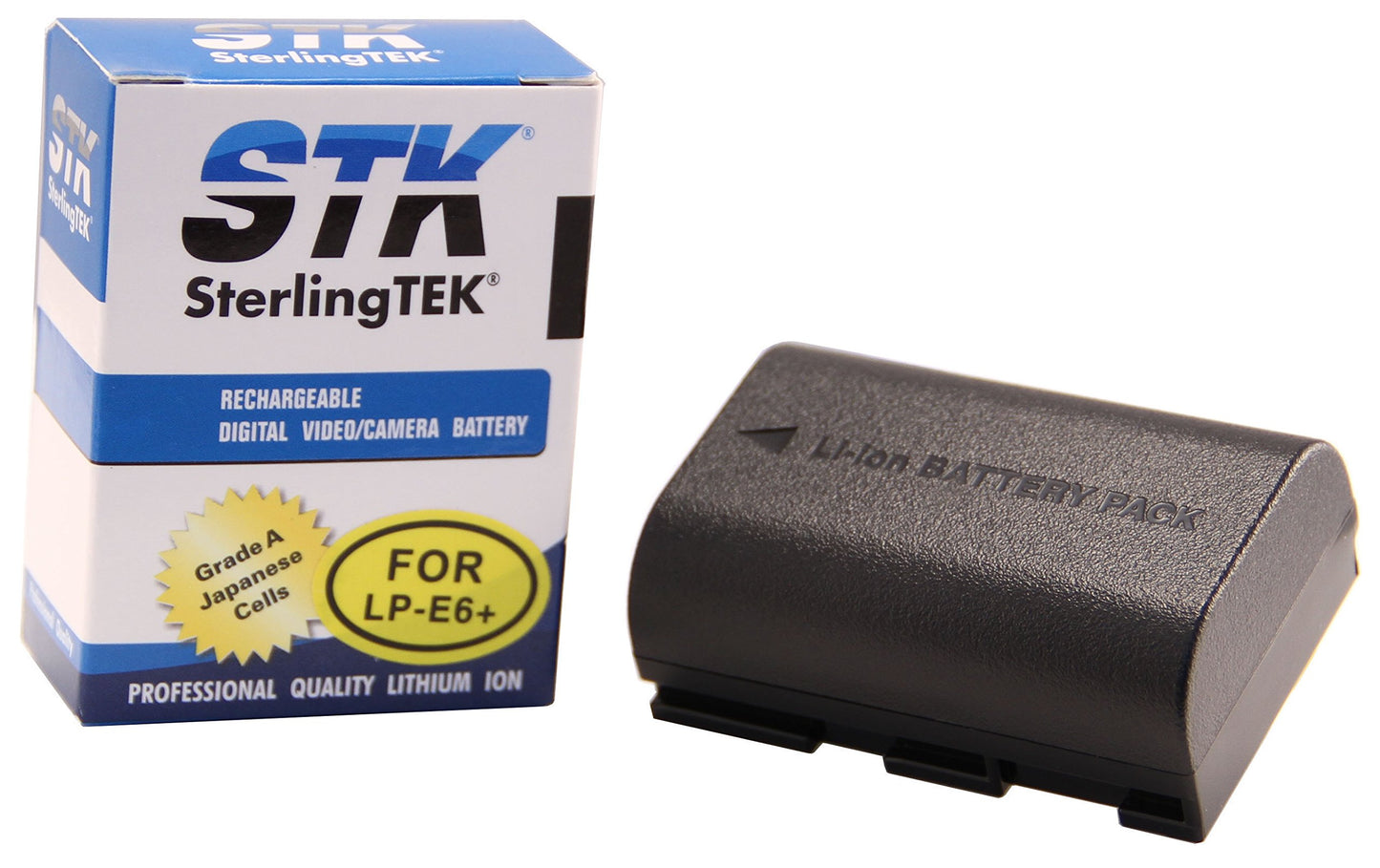 STK LP-E6 Battery for Canon LP-E6N LPE6 Promaster LP-E6NH EOS R R5 R6 R7 5D Mark II III and IV 90D 70D 5Ds 6D 5Ds 80D 7D 60D, 5Ds MKii, MKii MKiii