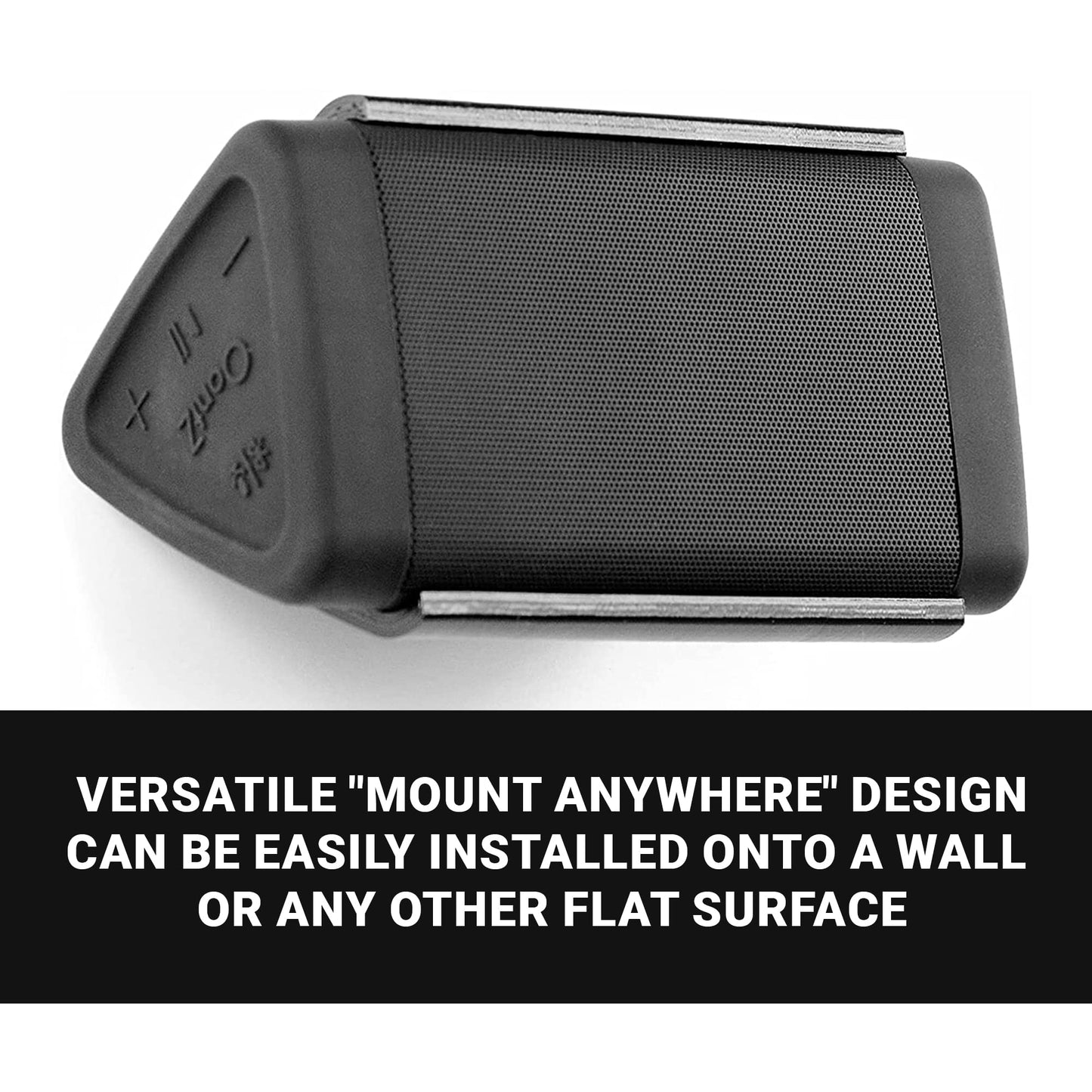 Spartan Mounts Compatible with Oontz Ultra Bluetooth Speaker | Low Profile Wall Mount Anywhere Design for Home, Office, Studio, Garage, Dorm, Patio