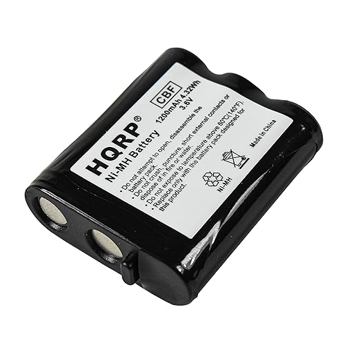 HQRP Phone Battery Compatible with Panasonic KX-TG2257 KX-TG2257B KX-TG2257PW KX-TG2257S KX-TG2267 KX-TG2267B Cordless Telephone