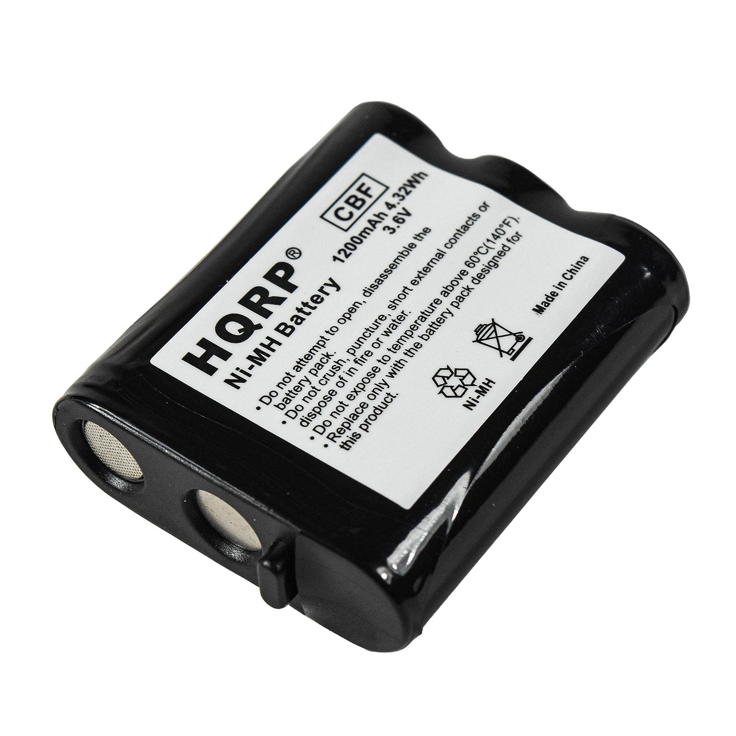 HQRP Phone Battery Compatible with Panasonic KX-FPG371 KX-FPG376 KX-FPG377 KX-FPG378BR KX-FPG381 KX-TG2205 Cordless Telephone