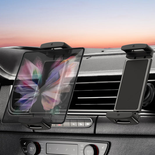 OATSBASF for Z Fold 7 Car Mount, Air Vent Clip Phone Holder for Your Car for Samsung Galaxy Z Fold 7 6 5 4 3 Accessories, Compatible for Google Pixel