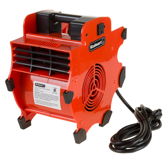 Blower Fan - 3-Speed Heavy-Duty Floor and Carpet Dryer - 1600 watts -Portable Air Mover with 4 Different Angles for Basements, Cars or Garages by