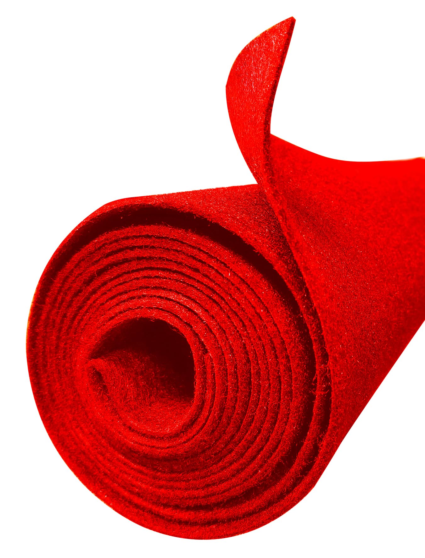 144" x 45" Red Polymat Felt Fabric Speaker Carpet Liner Resists Stains Speaker Box Cabinet Subwoofer for Car Audio,Boat Interior,Trunk,Shelf,Underfelt
