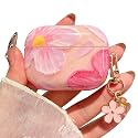 PHOEACC for AirPod Pro 3 Case 2025 Cute Aesthetic Flower for Women Girls Soft TPU Protective Cover with Keychain Compatible for AirPods Pro 3rd