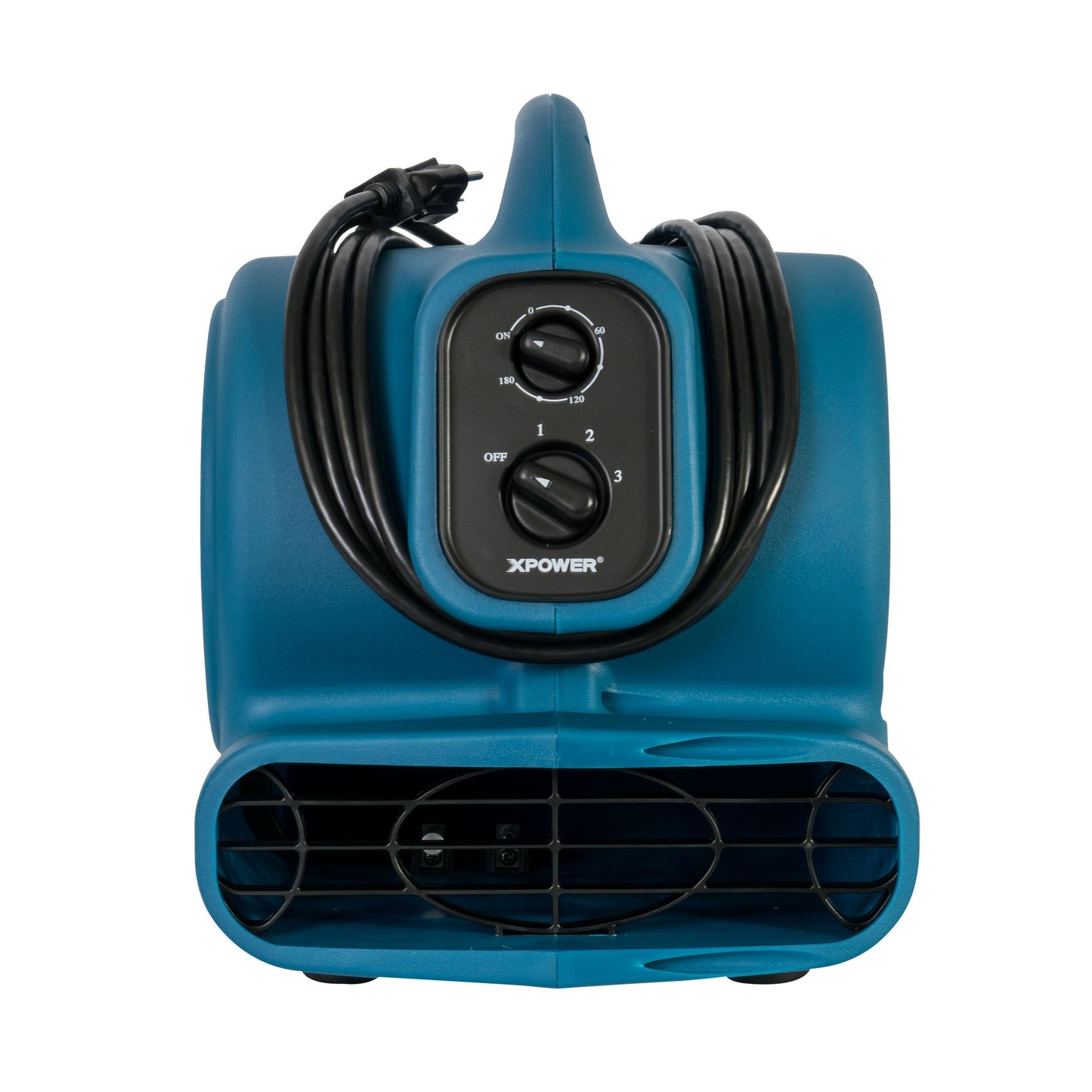 XPOWER P-260AT Freshen Mini Mighty Scented Air Mover, Utility Fan, Dryer, Blower with Power Outlets & Timer-1/5 HP, 800 CFM, 4 Speeds