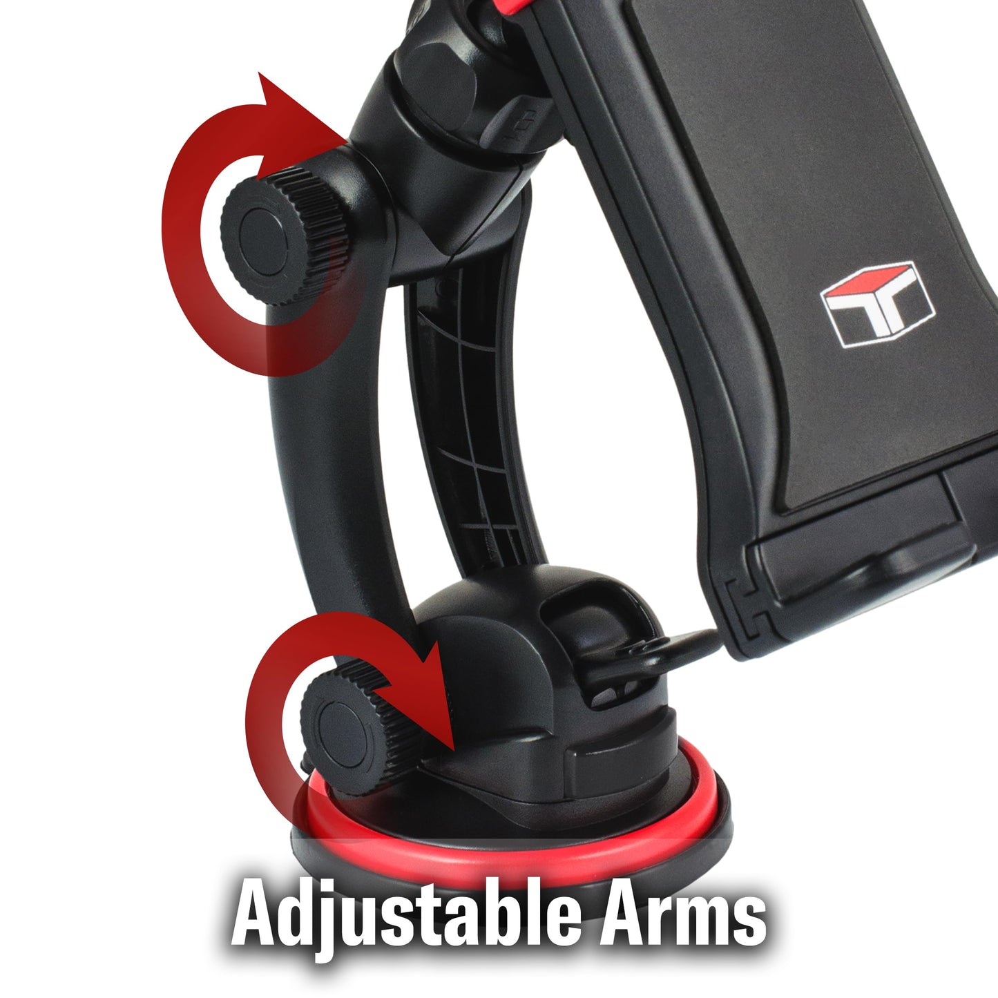 Tuff Tech Super Stick Windshield and Dash Mount Phone Holder, Universal Car Phone Holder