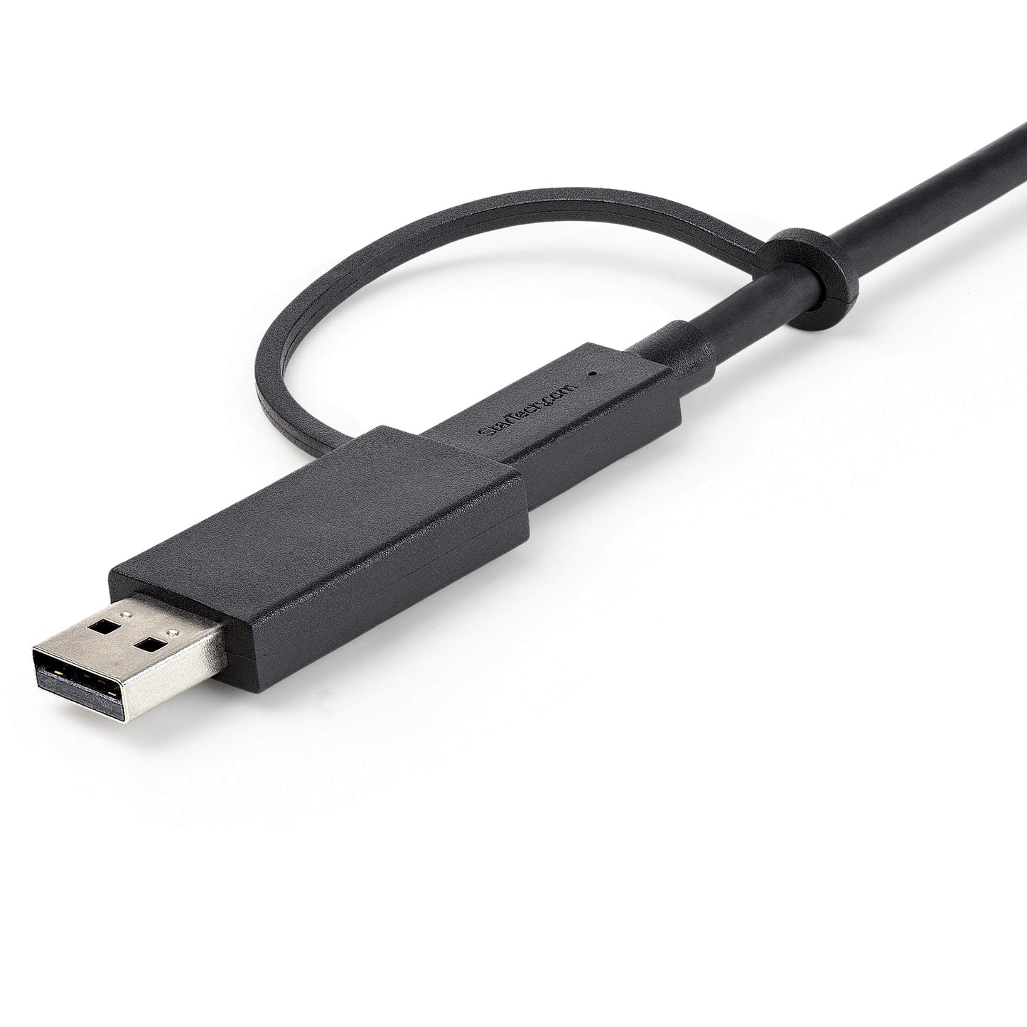 3ft/1m USB-C Cable with USB-A Adapter Dongle, USB-C to C [10Gbps/PD], USB-A to C [5Gbps], 2-in-1 USB C Cable for Hybrid Dock