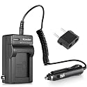 Kastar Battery Charger for Nik D3000 D5000 D60 D40 D40X Black Charger Kit EN-EL9 (Home/Wall/Travel Charger and Car Charger)