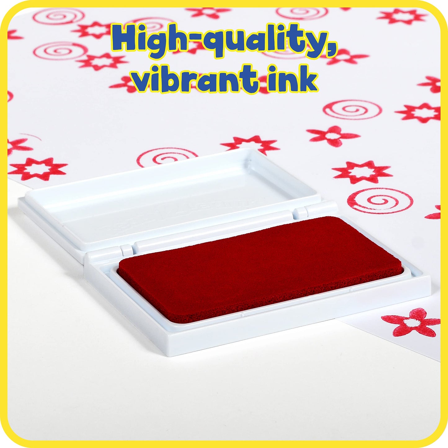 READY 2 LEARN Scented Stamp Pad | Strawberry | Red | Non-Toxic | Fade Resistant | Fun Art Supplies for Kids