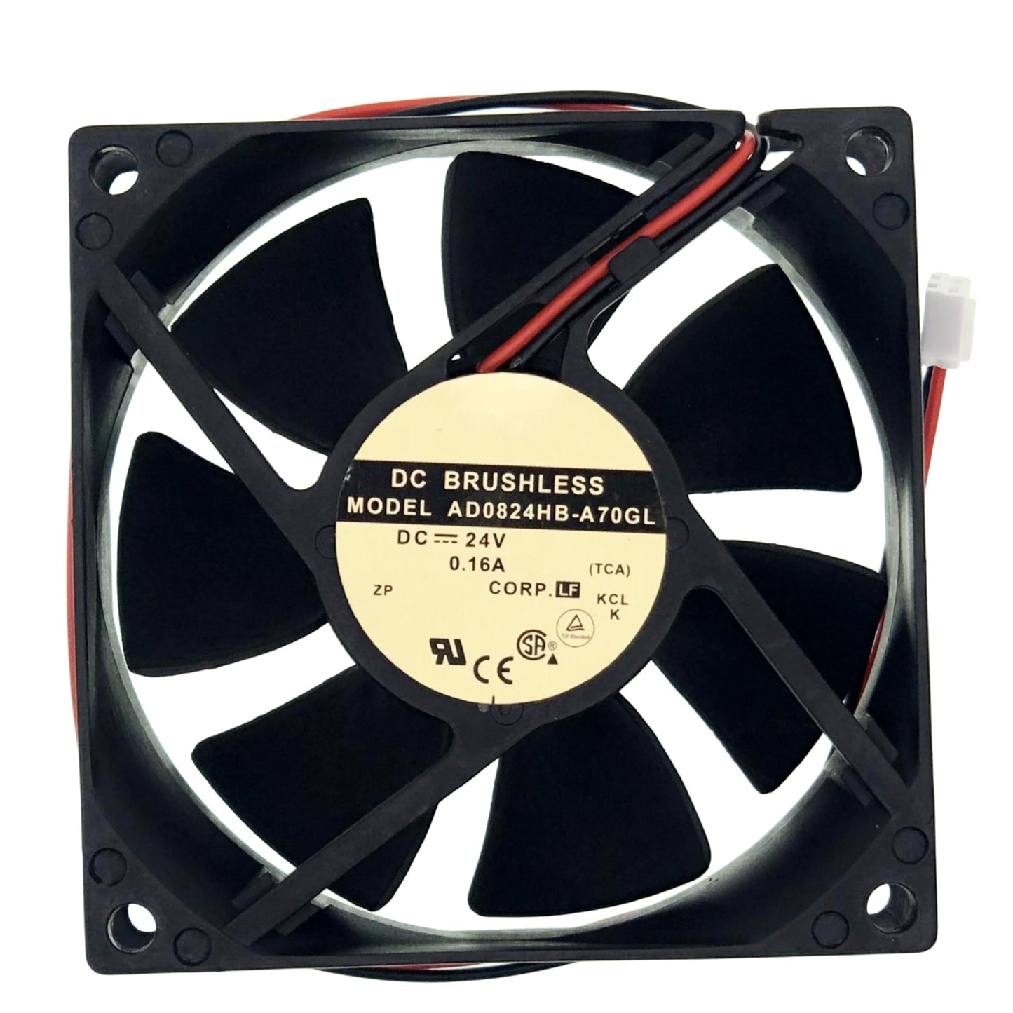 LEYEYDOJX for ADDA AD0824HB-A70GL DC24V 0.16A Size:80X80X25mm, 2-Wire Cooling Fan.