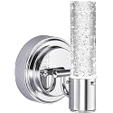 Westinghouse 6307600 Cava One-Light LED Indoor Wall Fixture, Chrome Finish with Bubble Glass, 1 Pack, Silver