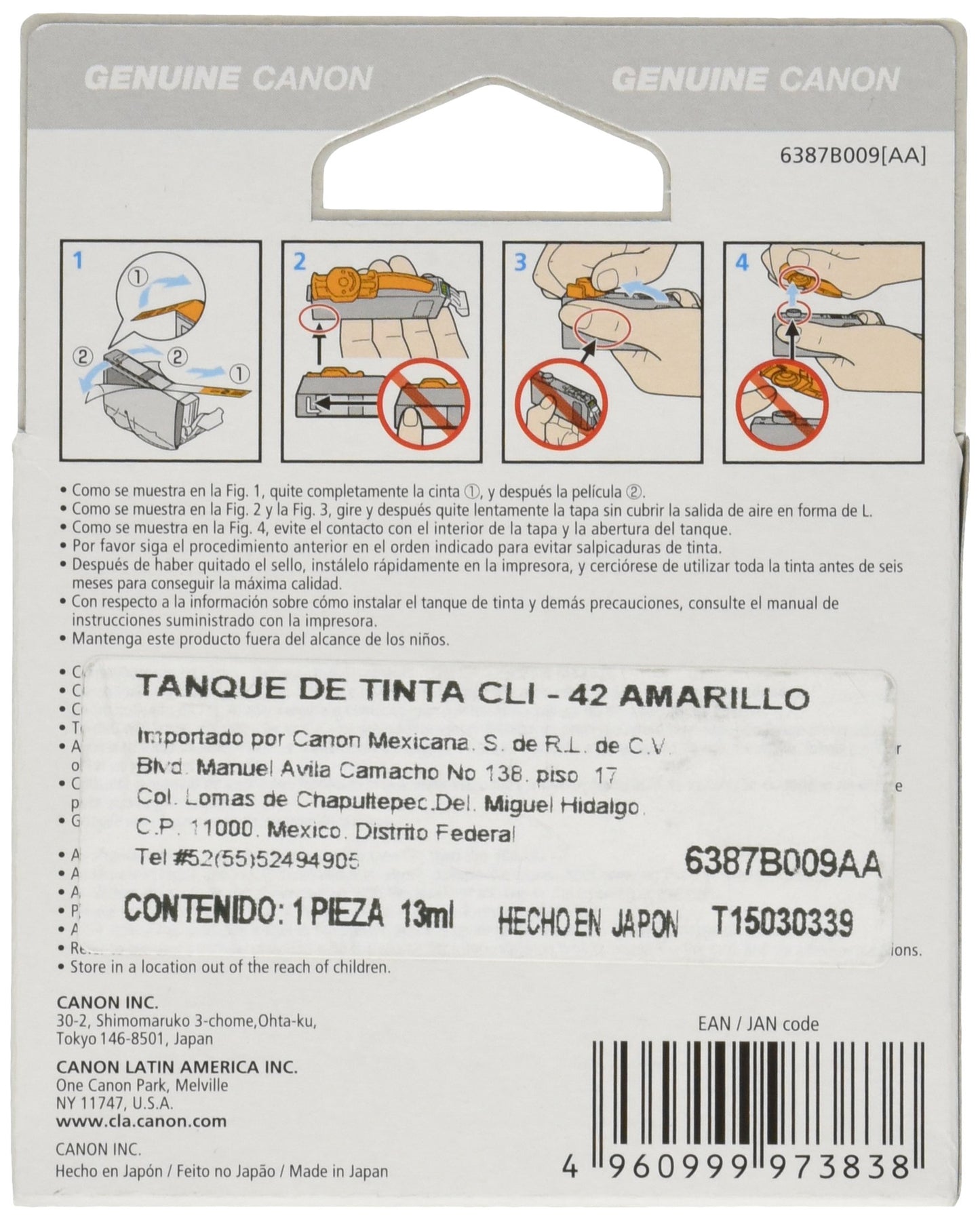 Canon CLI42Y Yellow Ink (Standard Yield)