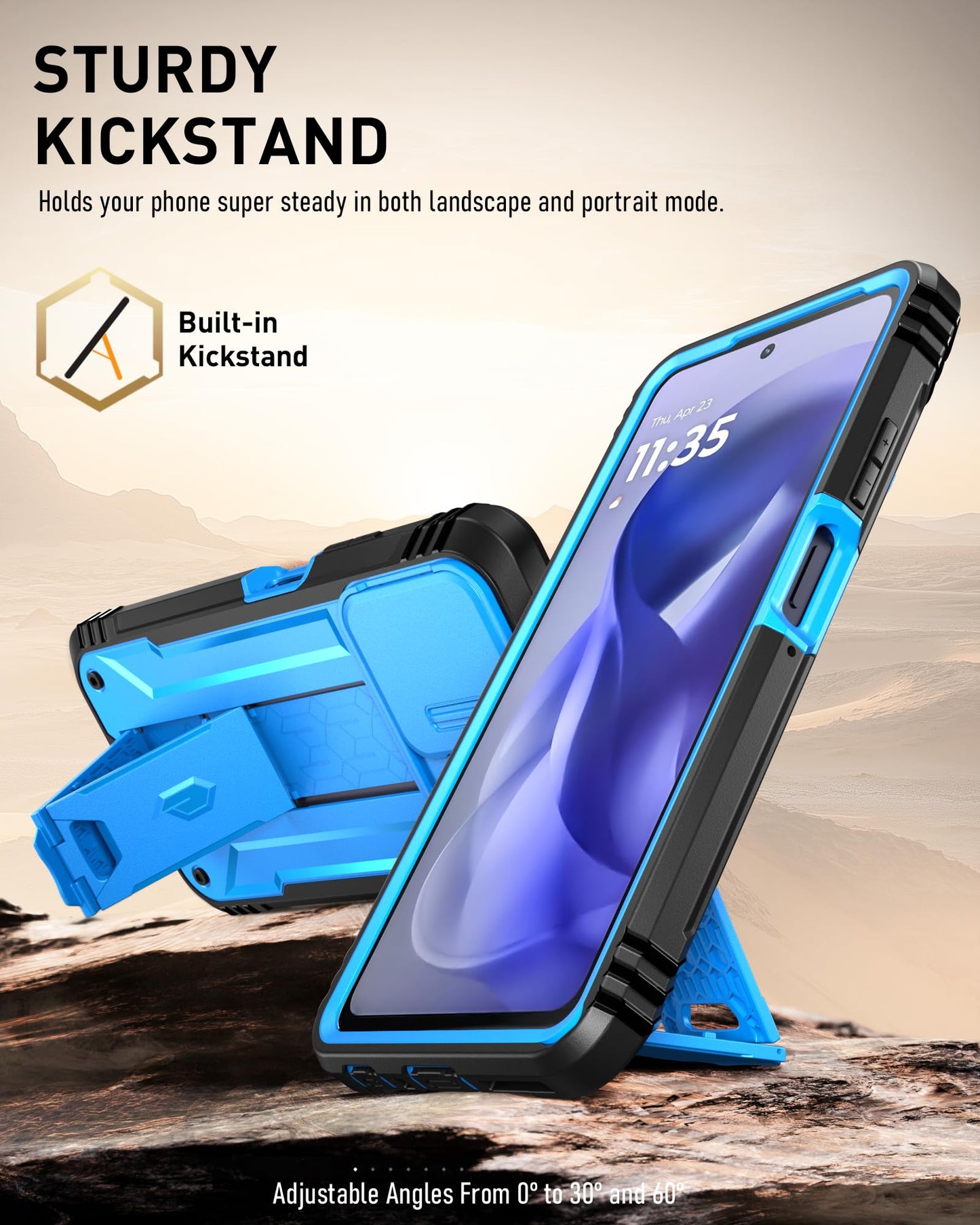 Poetic Revolution Case for Motorola Moto G Power 5G 2026 / Moto G Power 5G 2025, [Slide Camera Cover], Full-Body Military Grade Shockproof Cover