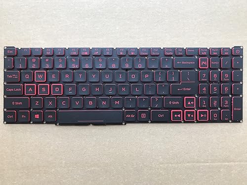 senlinxiaowu Original New for Acer Nitro 5 AN517-54-77KG Gaming Laptop 17.3-inch US Backlit Keyboard