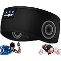 MUSICOZY Sleep Headphones Bluetooth 5.4 Headband, Sports Wireless Earphones Sweat Resistant Earbuds Sleeping Headphone with Ultra-Thin HD Stereo…